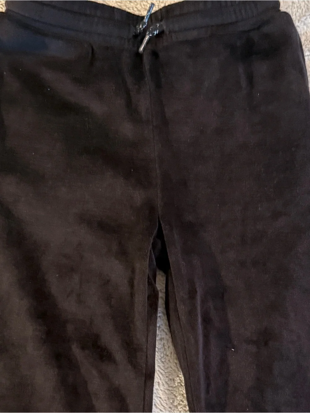 Okie Dokie Size 3T Black Velour Tracksuit Set | Silver Stars Hoodie & Pants